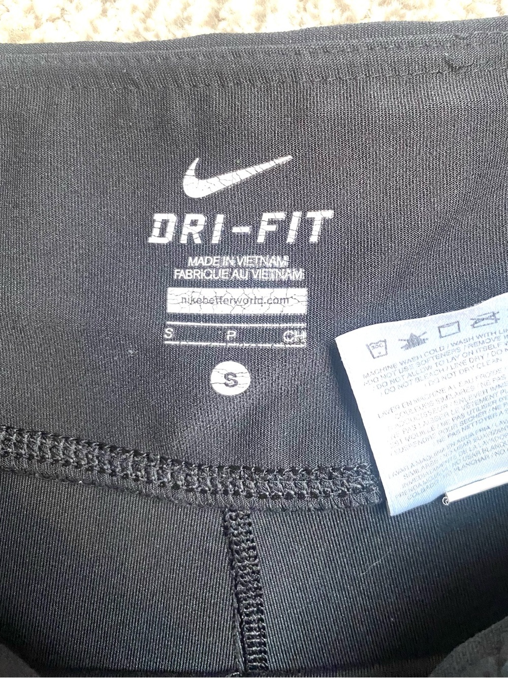 Nike Dri-fit Black Athletic Yoga Pants High-Rise Flare Leg Bootcut Size Small - Picture 6 of 9